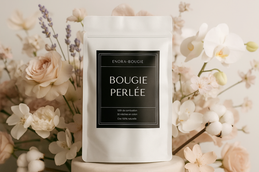 Bougie perlée en cire | Parfums Floraux